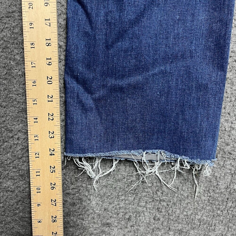 True Religion Geno Relaxed Slim Jeans Men's 36X24 Blue Denim Pants Raw Hem - Picture 9 of 9